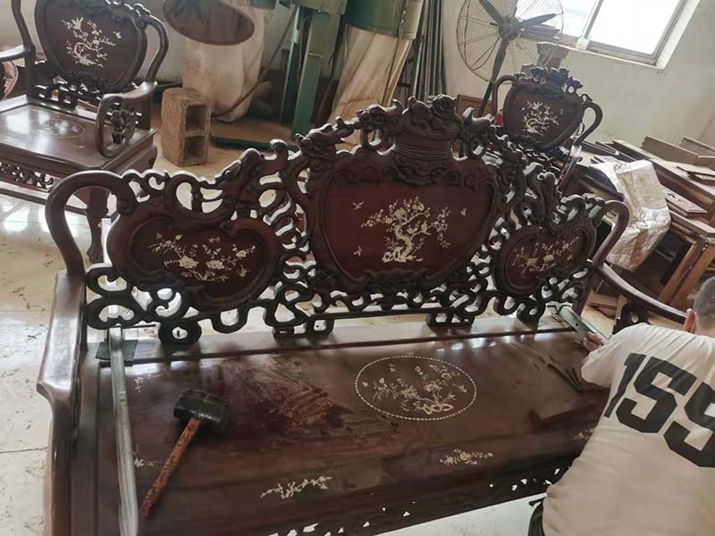 延安旧红木家具保养