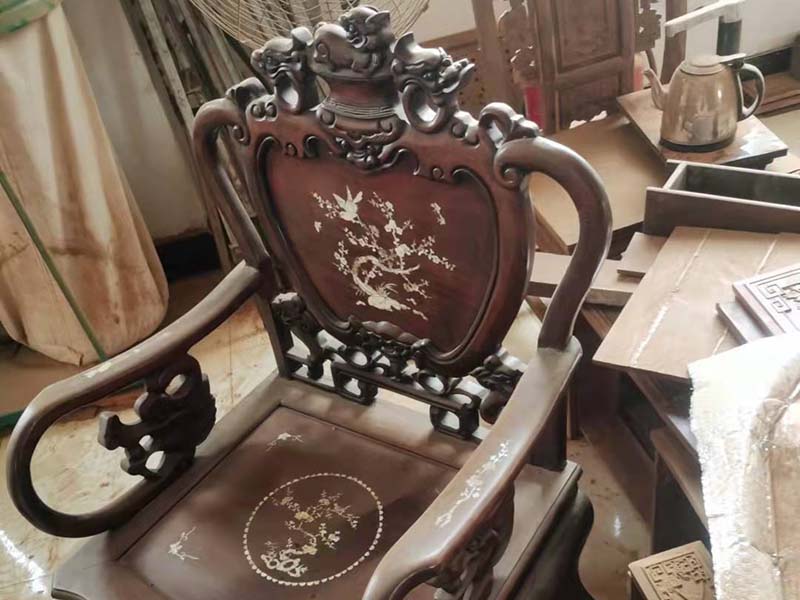 延安旧红木家具维修